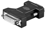 Microconnect MONBG cambiador de género para cable HD15 DVI-I 24+5Pin Negro