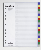 Durable 6759 Blanco tabbladindex Polypropyleen (PP) Multi kleuren