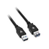 V7 Cavo prolunga USB nero da USB 3.0 A femmina a USB 3.0 A maschio 2m 6.6ft