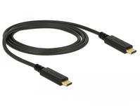 DeLOCK 85531 USB-kabel 1 m USB 3.2 Gen 2 (3.1 Gen 2) USB C Zwart