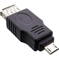 InLine 31600 tussenstuk voor kabels USB 2.0 A female USB A Zwart