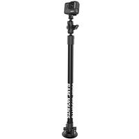 RAM Mounts Twist-Lock Suction Mount with 18" Pole & Action Camera Adapter