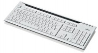 Fujitsu KB520, DE tastiera USB QWERTZ Tedesco Grigio