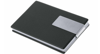 Wedo 205 6601 rangement de cartes de visites Aluminium, PVC Noir, Argent