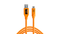Tether Tools CUC3215-ORG USB kábel 4,6 M USB 3.2 Gen 1 (3.1 Gen 1) USB A USB C Narancssárga