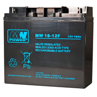 MW Power MW 18-12 Batterie de l'onduleur Sealed Lead Acid (VRLA) 12 V 18 Ah