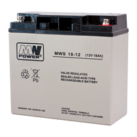 MW Power MWS 18-12 batería para sistema ups Sealed Lead Acid (VRLA) 12 V 18 Ah