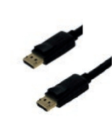 Bachmann Displayport Kabel schwarz mit 3.0m Stecker/Stecker 3 m