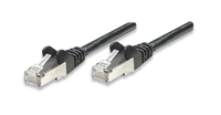 Intellinet Netzwerkkabel, Cat5e, SF/UTP, CCA, Cat5e-kompatibel, RJ45-Stecker/RJ45-Stecker, 20,0 m, schwarz