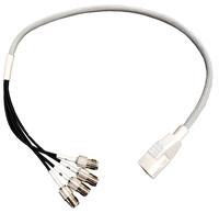 Ventev AIR-CAB002-DARTR coax-kabel LMR100 0,609 m Zwart, Wit