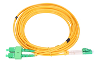 Extralink Patchcord SC/APC-LC/APC Jednomodowy, Duplex, 9/125um, 3mm, 5m