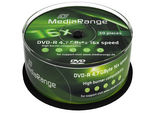 MediaRange MR444 DVD en blanco 4,7 GB DVD-R 50 pieza(s)