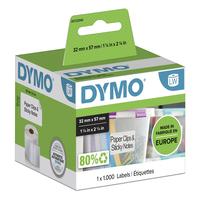 DYMO LW etichette multiuso originali | 57 mm x 32 mm | rotolo da 1000 etichette facilmente staccabili | autoadesive | per etichettatrici LabelWriter