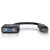 C2G 8in DisplayPort™-Stecker-zu-VGA-Buchse Passiv-Adapter / Konverter - Schwarz