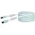 Schwaiger 10m IEC - IEC coax-kabel Wit