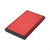AISENS Caja Externa 2,5" ASE-2525RED 9.5mm SATA a USB 3.0/USB3.1 Gen1, Rojo