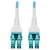 Tripp Lite N821-30M-AQ-AR InfiniBand/fibre optic cable LC OFNR OM4 Türkizkék