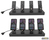 Brodit 216164 charging station organizer Desktop mounted Acetal Black