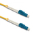 Qoltec 54329 fibre optic cable 15 m LC LC/UPC G.652D Yellow