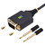 StarTech.com 2P6FFC-USB-SERIAL changeur de genre de câble USB-A 2 x DB-9 RS-232 Noir, Gris