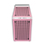 Cooler Master QUBE 500 Flatpack Macaron Edition Midi Tower Crema de color, Color menta, Rosa