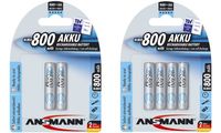 ANSMANN Pile rechargeable NiMH maxE, Micro (AAA), 800 mAh (18005128)