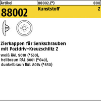 ART 88002 Kappen 1 x 8/3 für Kreuzschlitz Z, d. braun VE=S