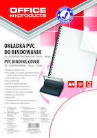 Okładki do bindowania OFFICE PRODUCTS, PVC, A4, 200mikr., 100szt., transparentne