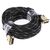 Roline DVI-Kabel A DVI-D Dual Link - Stecker B DVI-D Dual Link - Stecker, 10m Schwarz/Gold