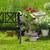 Gartenbank in Schwarz - (B)127 x (H)81 x (T)56 cm 10026112_0