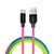 COLORWAY Kábel, Cable Colorway USB MicroUSB (multicolor) 2.4A 1M (CW-CBUM017-MC)