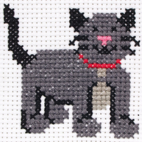 Counted Cross Stitch Kit: 1st Kit: Cat