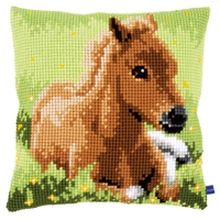 Cross Stitch Kit: Cushion: Brown Foal