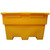 12 Cu Ft Grit Bin - 350 Litre / 350kg Capacity - Recycled Black Base with Yellow Lid
