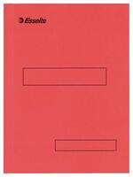 ESSELTE Boîte de 100 sous-dossier en carton Kraft, 1 rabat. Format A4. Coloris Rouge