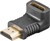 HDMI/HDMI Winkeladapter, HDMI+ A-Stecker > HDMI+ A-Buchse