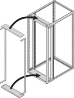 Varistar-Luftabschottungsblendensatz, Frontblendensatz geschlossen, RAL 7021, 60