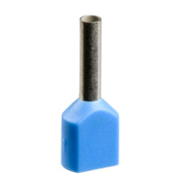 Isolierte Aderendhülse, 0,75 mm², 15 mm lang, NF C 63-023, blau, AZ5DE007