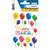 Bunte Luftballon Sticker mit glänzendem Glitter