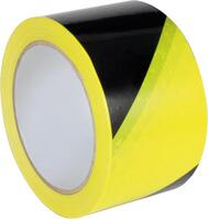 Cinta adv.PVC autoadhes. 66mx60mm amarillo/negro