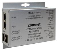 Intelligent Self Managed Ring Switch With Light Management 2Ports 10/100/1000TX w High Power PoE (60W IEEE 802.3at) 2Ports 100/1000FX SFPNetwork Media Converters