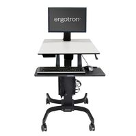 WorkFit-C Single LCD WorkFit-C, Single LD Sit-Stand Workstation, Multimedia cart, Black,Grey, 7.3 kg, 61 cm (24"), 75 x