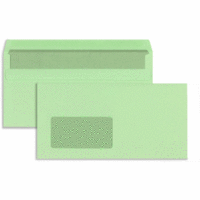 Briefumschläge DINlang 80g/qm selbstklebend Fenster VE=1000 Stück grün