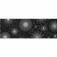 Transparentpapier Rolle 115g/qm 50x61cm Black & White Spiralornamente 2