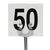 Olympia Table Number Signs 1 - 50 Made of Plastic Easy to Clean - 95x100mm
