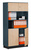 Kombi-Anbau-Büroschrank, Büroschranksystem MODUFIX, HxBxT: 2225 x 1000 x 420 mm | BKK0345-GRAH