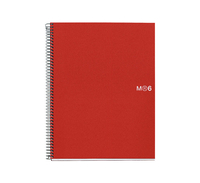 CUAD. MIQUEL RIUS NOTEBOOK 6 A4 150H BASIC ROJ