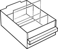 Ersatzschublade Typ250-2 B159xT239xH92 mm transparent