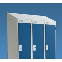 Coloured door lockers - Sloping top