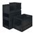Black open fronted euro containers - pack of 10